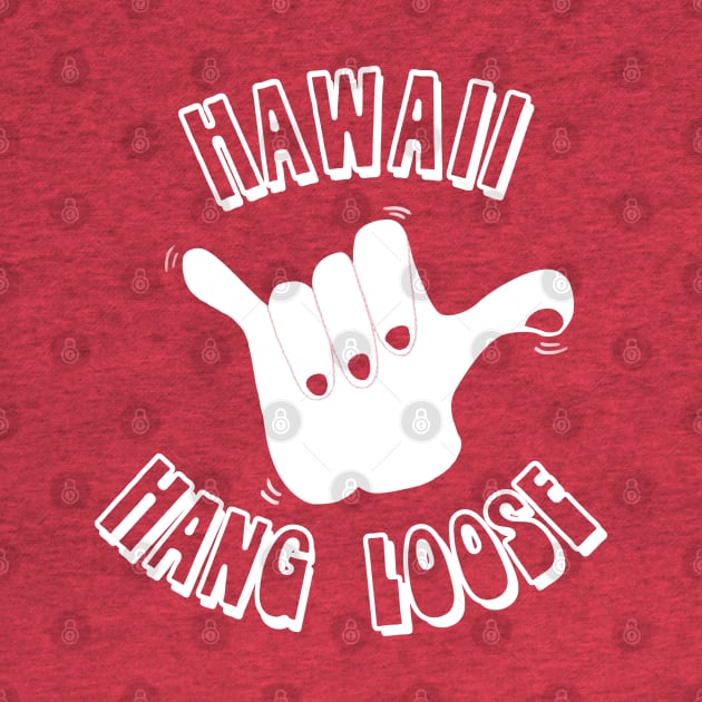 Retro Hawaii Hang Loose by Jitterfly